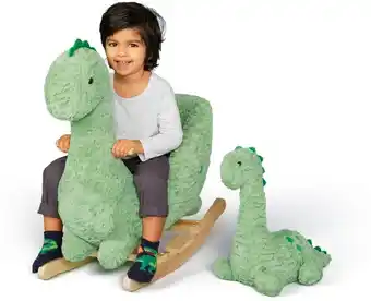 Darling Duo Soft Plush Rocker and Cuddly Plush Set - Dinosaur