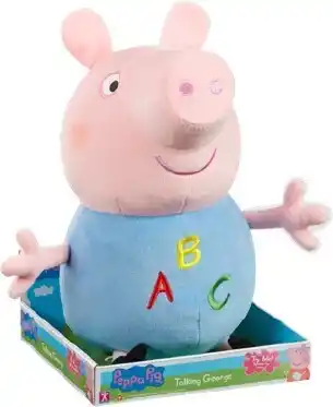BIG W Peppa Pig 14-Inch Talking Classic Plush George offer