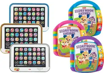 BIG W Fisher-Price Laugh & Learn Smart Stages Tablet or Storybook Rhymes Assorted Styles offer