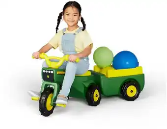 BIG W John Deere Pedal Trike with Detachable Wagon offer