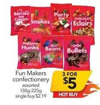 Cheap as Chips Fun Makers Confectionery offer