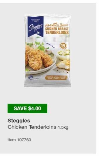 Steggles Chicken Tenderloins 1.5kg