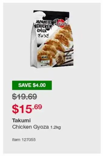 Costco Takumi Chicken Gyoza 1.2kg offer