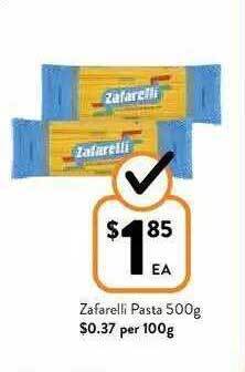 Foodworks Zafarelli Pasta offer