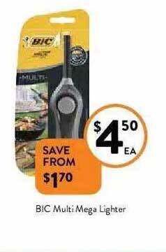 Foodworks Bic Multi Mega Lighter offer