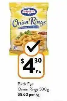 Foodworks Birds Eye Onion Rings offer