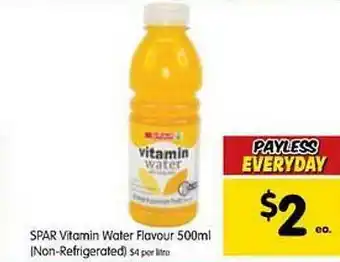 Spar Vitamin Water Flavour 500ml