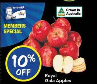 Ritchies Royal Gala Apples offer