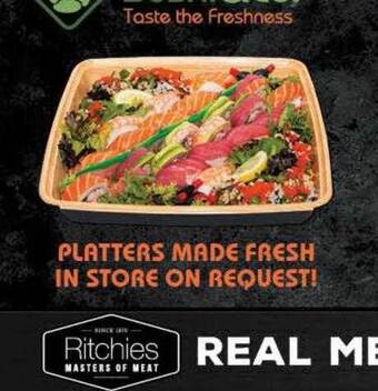 Ritchies Platters Made Fresh In Store On Request offer