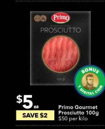Ritchies Primo Gourmet Prosciutto 100g offer