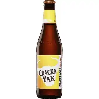 Dan Murphy's NEW Yak Brewing Cracka Yak Lager Bottles 345mL offer