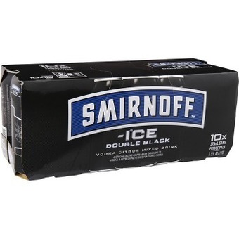 Dan Murphy's Smirnoff Ice Double Black Cans 10 Pack 375mL offer