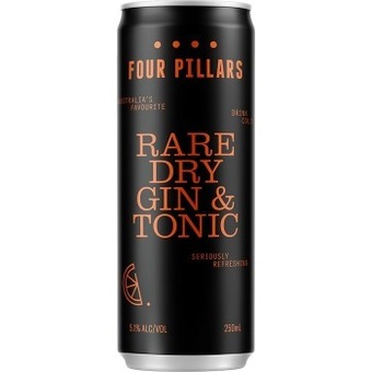 Four Pillars Rare Dry Gin & Tonic Cans 250mL