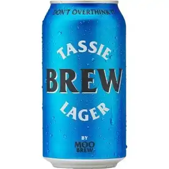 Dan Murphy's NEW Moo Brew Tassie Brew Lager Cans 375mL offer