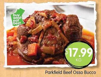 Spudshed Parkfield Beef Osso Bucco offer