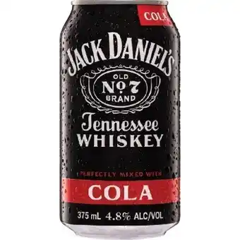IGA Liquor Jack Daniel's & Cola 4.8% 24 Pack Cube offer