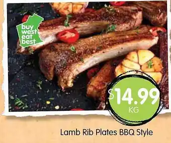 Spudshed Lamb Rib Plates Bbq Style offer