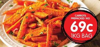 Spudshed Carrots Prepacked 1kg offer