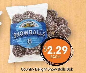 Spudshed Country Delight Snow Balls 8pk offer