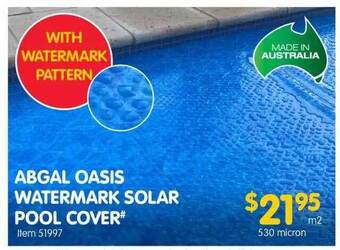 Clark Rubber Abgal Oasis Watermark Solar Pool Cover offer
