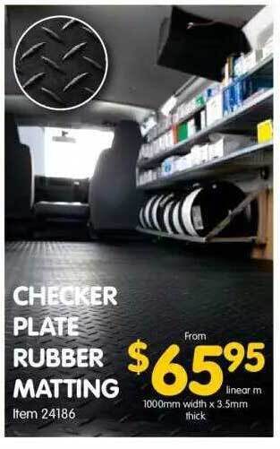 Clark Rubber Checker Plate Rubber Matting offer