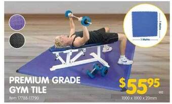 Clark Rubber Premium Grade Gym Tile offer