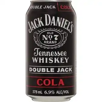 IGA Liquor Jack Daniel's Double Jack & Cola 6.9% 4 Pack offer