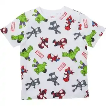 BIG W Spidey & Friends Kids Printed Tee - White offer
