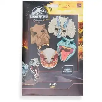 BIG W Jurassic World 8-Pack Paper Masks offer