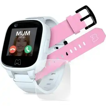 Moochies Connect 4G Kids Smartwatch - White Bundle
