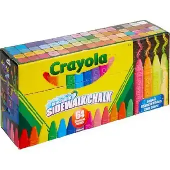 BIG W Crayola 64-Pack Sidewalk Chalk offer