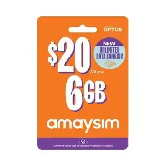 BIG W Amaysim $20 Starter Pack*× offer