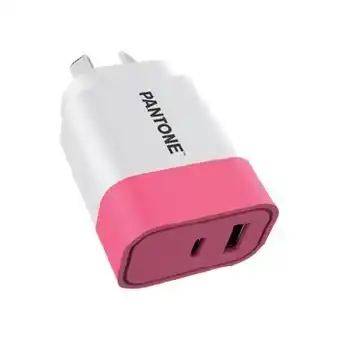 BIG W Pantone 20W Fast Charging Wall Charger - Pink offer