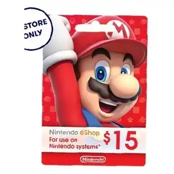 BIG W Nintendo eShop $15 Gift Card offer
