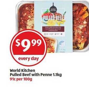 ALDI World Kitchen Pulled Beef With Penne offer