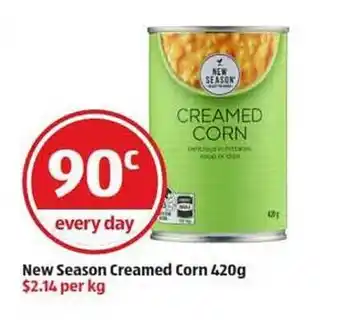 ALDI New Season Creamed Corn offer