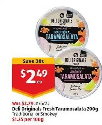 ALDI Deli Originals Fresh Taramosalata offer