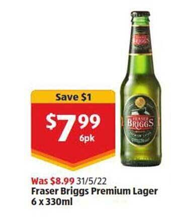 Fraser Briggs Premium Lager