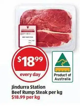 ALDI Jindurra Station Beef Rump Steak offer