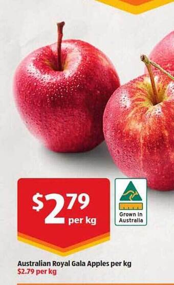 ALDI Australian Royal Gala Apples offer