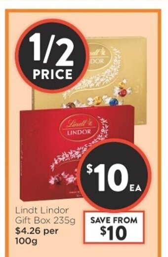Foodworks Lindt Lindor Gift Box 235g offer