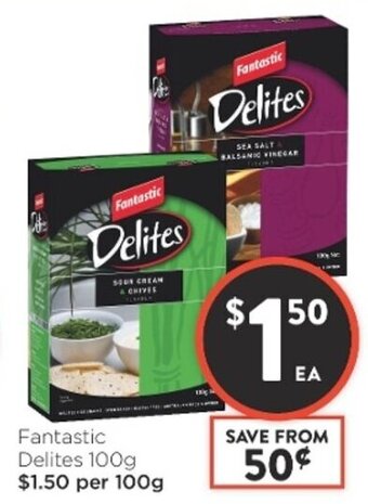Foodworks Fantastic Delites 100g offer