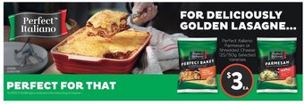 Foodworks Perfect Italiano Parmesan or Shredded Cheese 125/150g offer