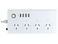 Officeworks Brilliant Smart 4-Port and 4-USB Powerboard offer