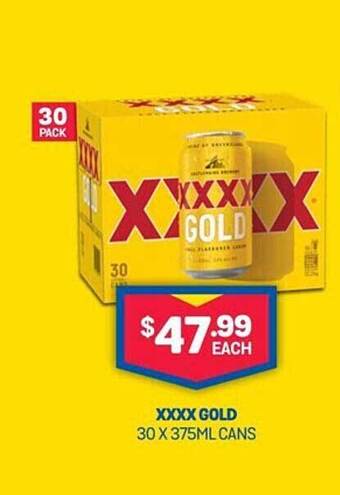 Bottlemart Xxxx Gold offer