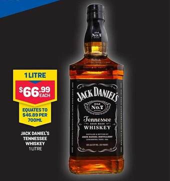 Bottlemart Jack Daniel's Tennessee Whiskey offer