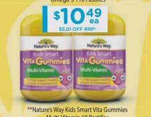 Chemist Warehouse Nature's Way Kids Smart Vita Gummies offer