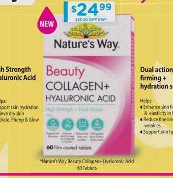 Chemist Warehouse Nature's Way Beauty Collagen+ Hyaluronic Acid offer