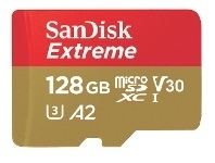 Officeworks SanDisk 128GB Extreme MicroSDXC Memory Card offer