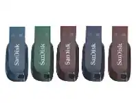 Officeworks SanDisk 5 Pack 16GB USB 2.0 Flash Drives offer
